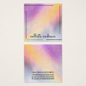 Rainbow Holographic Glitzer Ombre Earring Display (Vorne & Hinten)