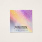 Rainbow Holographic Glitzer Ombre Earring Display (Rückseite)