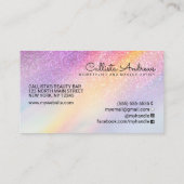 Rainbow Holographic Glitzer Ombre Glitzer Ombre Visitenkarte (Rückseite)