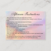 Rainbow Holographic Glitzer Tropfens Lashes Visitenkarte (Rückseite)