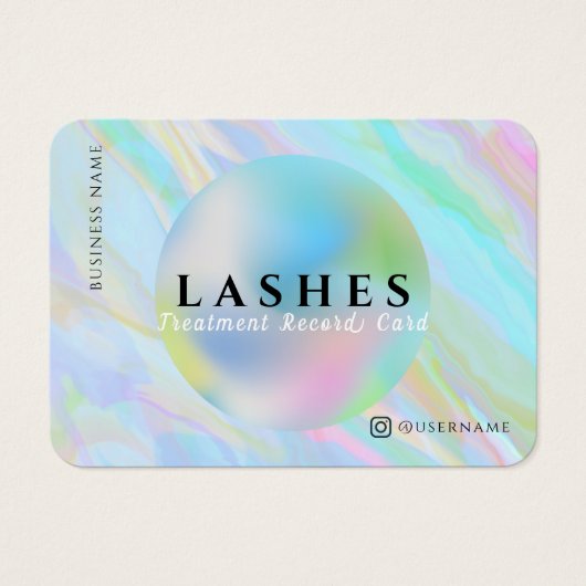 Rainbow Holographic Lash Record Extension Map (Vorderseite)