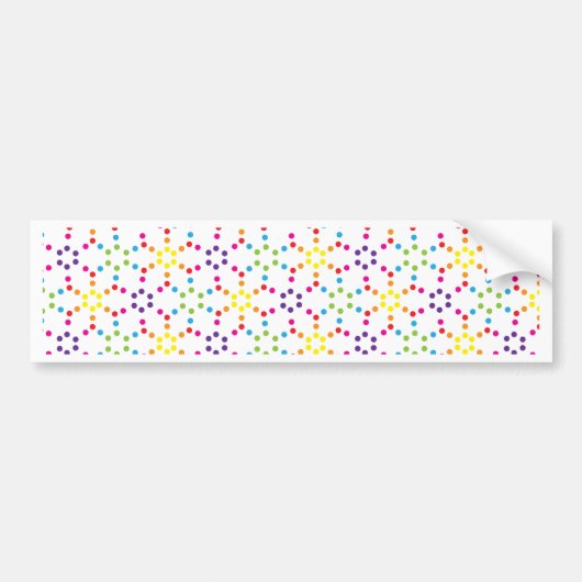 Rainbow Honeycomb Autoaufkleber (Vorne)