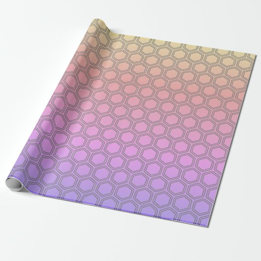 Rainbow Honeycomb Geschenkpapier (Ungerollt)