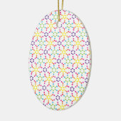 Rainbow Honeycomb Keramik Ornament (Links)