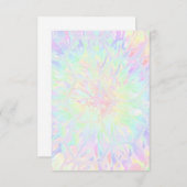 Rainbow Honeycomb Pastels Girls Birthday Party Dankeskarte (Vorne/Hinten)