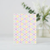 Rainbow Honeycomb Postkarte (Stehend Vorderseite)
