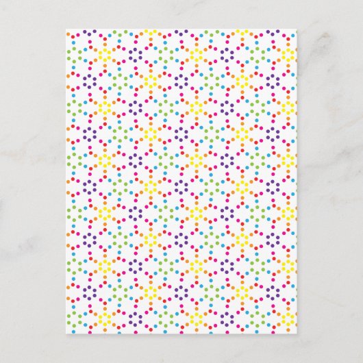 Rainbow Honeycomb Postkarte (Vorderseite)