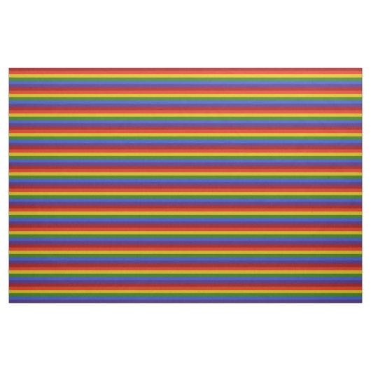 Rainbow Horizontal Stripes Muster Stoff (Fat Quarter (45,7 x 55,9 cm))