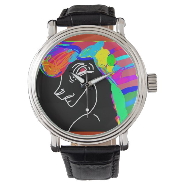 Rainbow Horse Armbanduhr (Vorderseite)