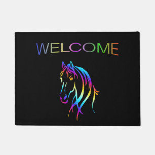 Rainbow Horse Begrüßungsmatte Fußmatte