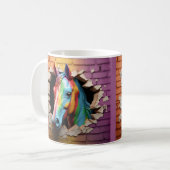 Rainbow Horse Break Out Kaffeetasse (Vorderseite Links)