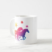 Rainbow Horse Couple Kaffeetasse (Vorderseite Links)
