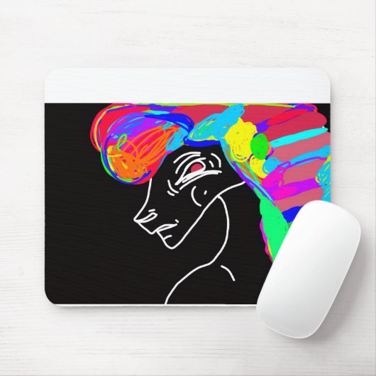 Rainbow Horse Mousepad (Mit Mouse)