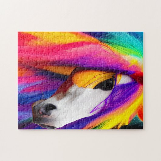 Rainbow Horse Puzzle (Horizontal)