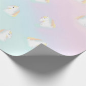 Rainbow Horse Unicorn Reittier Girly Geschenkpapier (Ecke)