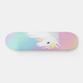 Rainbow Horse Unicorn Reittier Girly Skateboard (Horizontal)