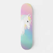 Rainbow Horse Unicorn Reittier Girly Skateboard (Vorne)
