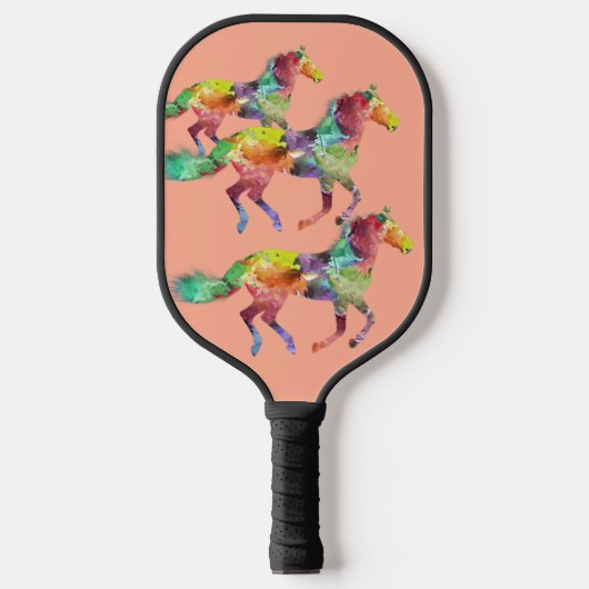 Rainbow Horses Pickle Ball Paddel Pickleball Schläger (Vorderseite)