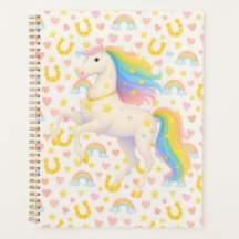 Rainbow Horses Planner for Kids — Cooper & Cody, C