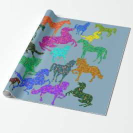 Rainbow Horses - Wrapping Paper Geschenkpapier