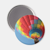 Rainbow Hot Air Ballon mit Basket Magnet (Vorderseite/Rückseite)