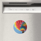 Rainbow Hot Air Ballon mit Basket Magnet (In Situ (Geschirrspüler))