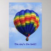 Rainbow Hot Air Ballooning Poster (Vorne)