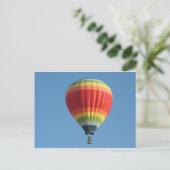 Rainbow hot air baloon postkarte (Stehend Vorderseite)
