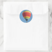 Rainbow Hot Air Baloon Runder Aufkleber (Tasche)
