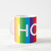 Rainbow "HOT" Mug Kaffeetasse (Vorderseite Links)
