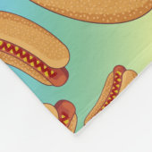 Rainbow-Hotdogs Fleecedecke (Ecke)