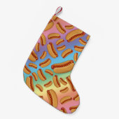 Rainbow-Hotdogs Kleiner Weihnachtsstrumpf (Vorderansicht (hängend))