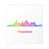 Rainbow Houston Skyline Notizblock (Vorderseite)