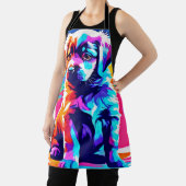 Rainbow Hued Dog Art Schürze (InSitu)