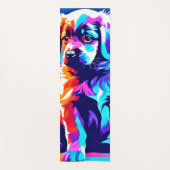 Rainbow Hued Dog Art Yogamatte (Vorderseite)