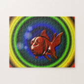 Rainbow Hues Abstrakt Goldfish Puzzle (Horizontal)