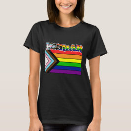 Rainbow Human LGBTQ Flag Support und Pride T-Shir T-Shirt