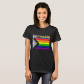 Rainbow Human LGBTQ Flag Support und Pride T-Shir T-Shirt (Vorne ganz)