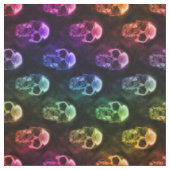 Rainbow Human Skulls Muster Stoff (Muster)