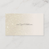 Rainbow Hummingbird auf Elfenbein Glitzer Gradient Visitenkarte (Rückseite)