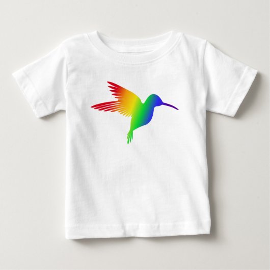 Rainbow Hummingbird Baby T-shirt (Vorderseite)