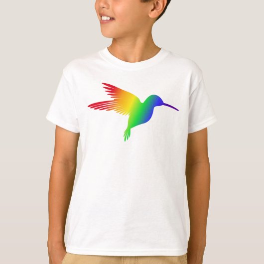 Rainbow Hummingbird Boys' T-Shirt (Vorderseite)