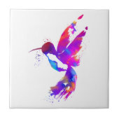 Rainbow Hummingbird Fliese (Vorderseite)