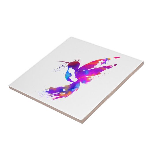 Rainbow Hummingbird Fliese (Seite)