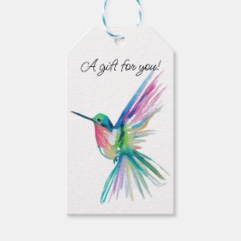 Rainbow Hummingbird-Geschenk-Tag Geschenkanhänger