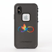 Rainbow Hummingbird mit dem Symbol Unendlichkeit (Rückseite)