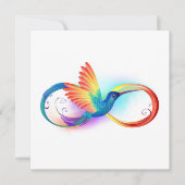 Rainbow Hummingbird mit dem Symbol Unendlichkeit Ankündigung (Vorderseite)