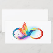 Rainbow Hummingbird mit dem Symbol Unendlichkeit Ankündigung (Vorne/Hinten)