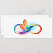 Rainbow Hummingbird mit dem Symbol Unendlichkeit Ankündigung (Vorne/Hinten)