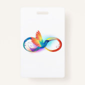 Rainbow Hummingbird mit dem Symbol Unendlichkeit Ausweis (Vorderseite)